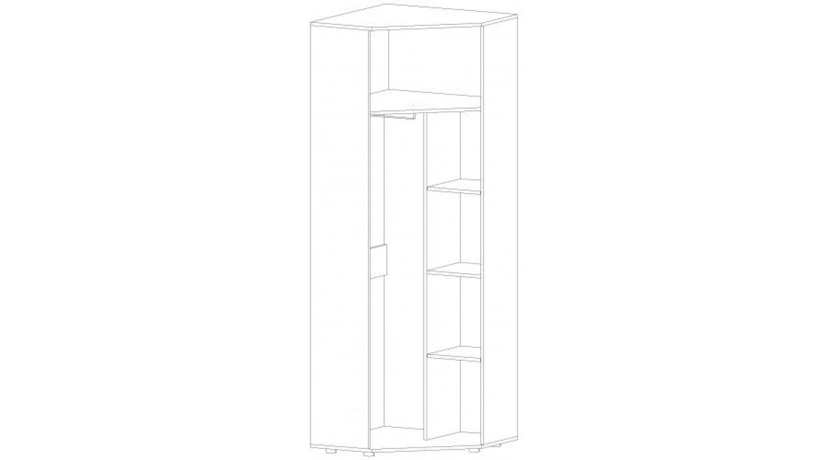 ИНФИНИТИ Шкаф угловой (Венге/Анкор светлый) | фото 2