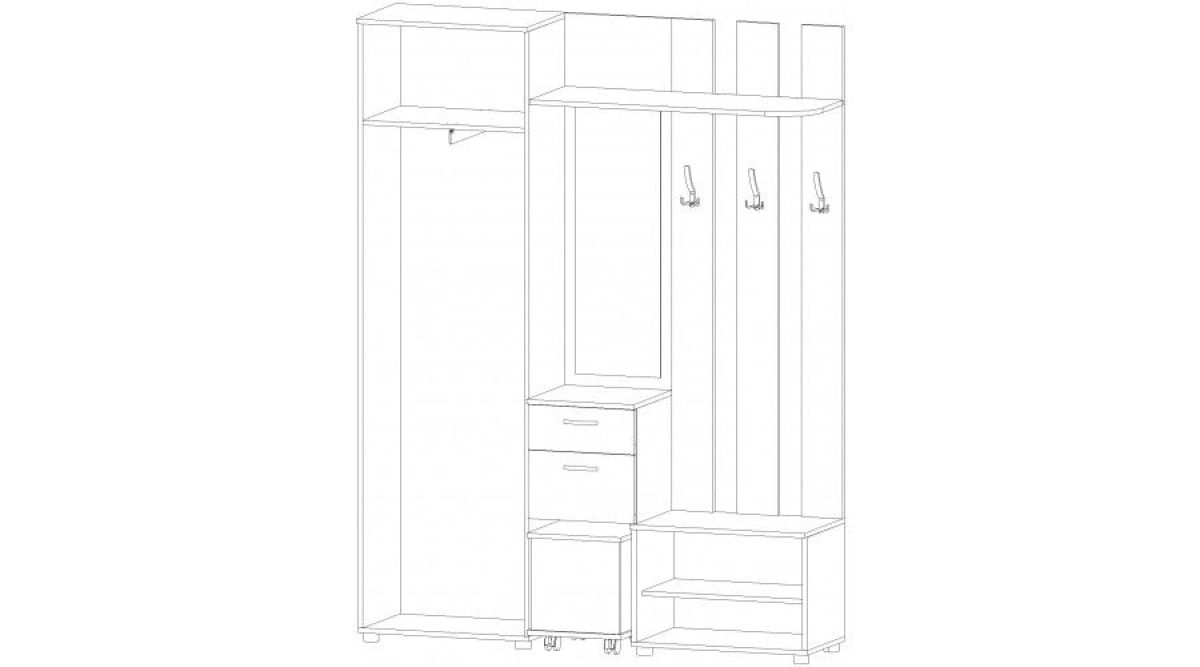 КРИСТИНА Прихожая (ЯШС/ЯШТ) УНИ | фото 2