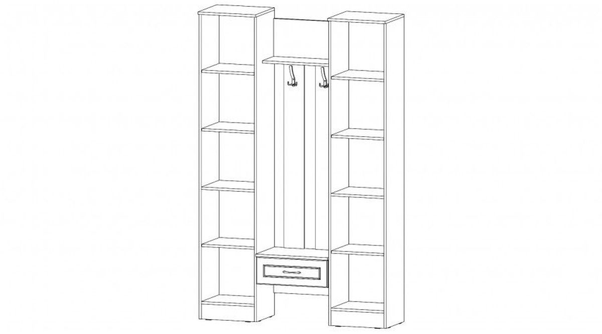 ЛИБЕРТИ Прихожая МДФ (Белое дерево) | фото 2