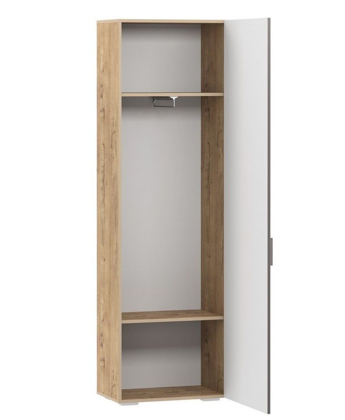 Прихожая Livorno Шкаф для одежды НМ 013.16 Х (Софт Графит/Дуб Бунратти) без зеркала | фото 2