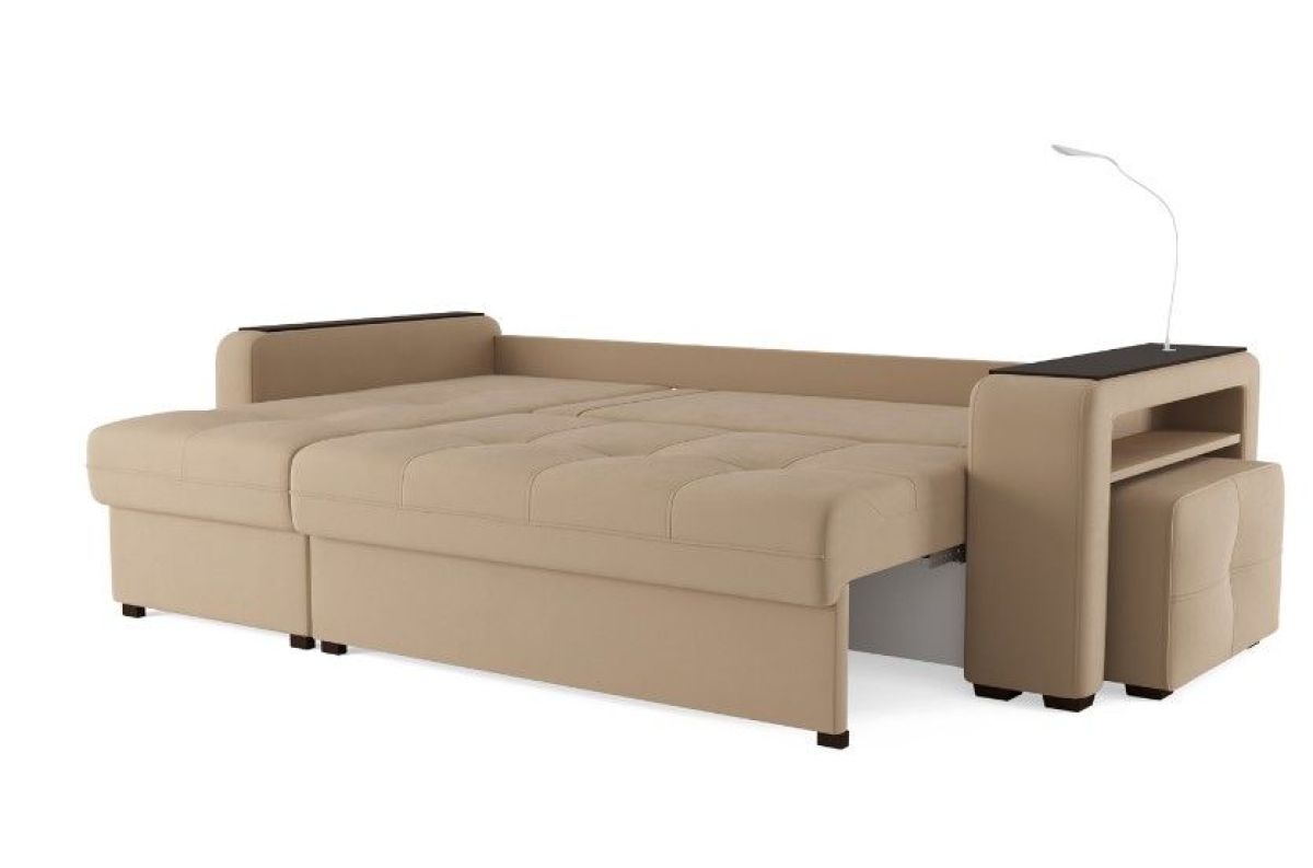 Диван-кровать угловой "SMART" 4 Б3-1Пф-2Т-Б4 СК (Velutto 05) | фото 4