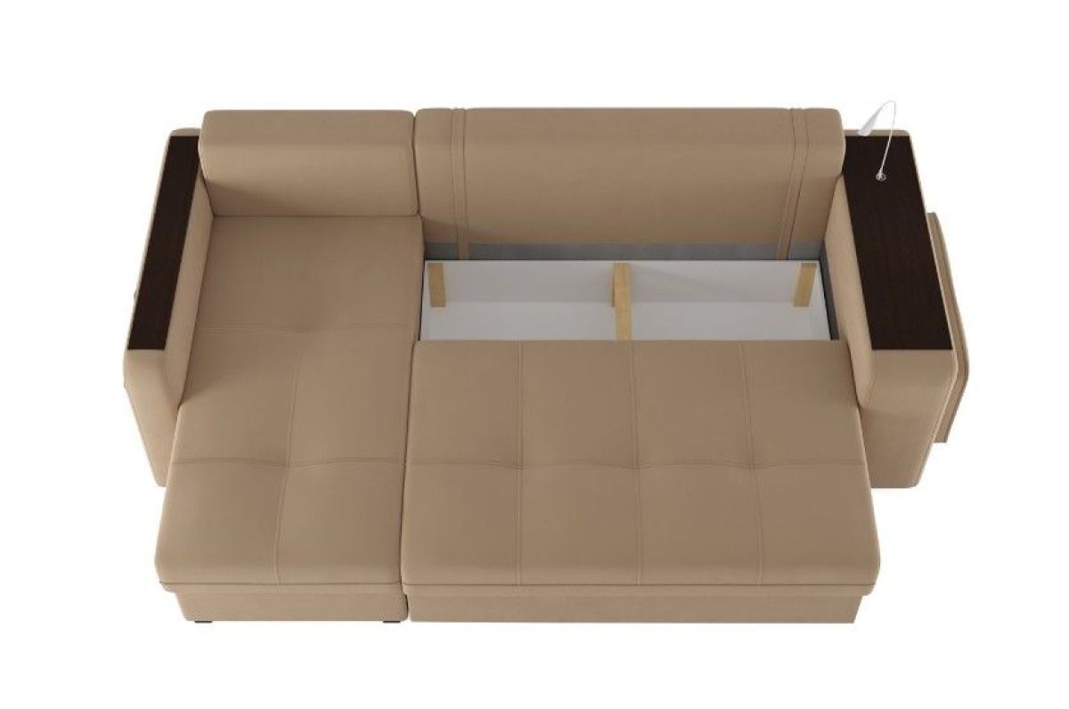 Диван-кровать угловой "SMART" 4 Б3-1Пф-2Т-Б4 СК (Velutto 05) | фото 5