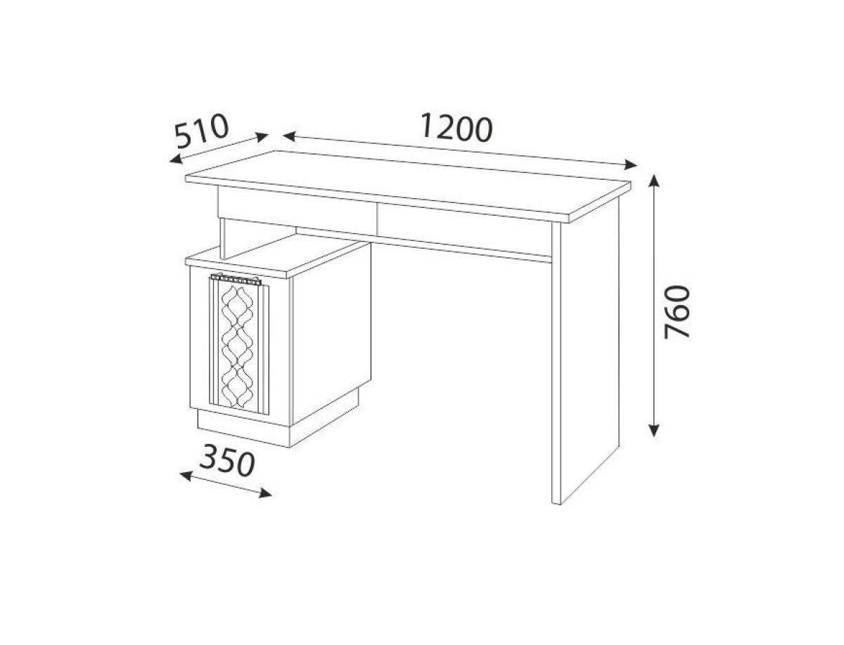 Стол прямой М17 Тиффани | фото 2