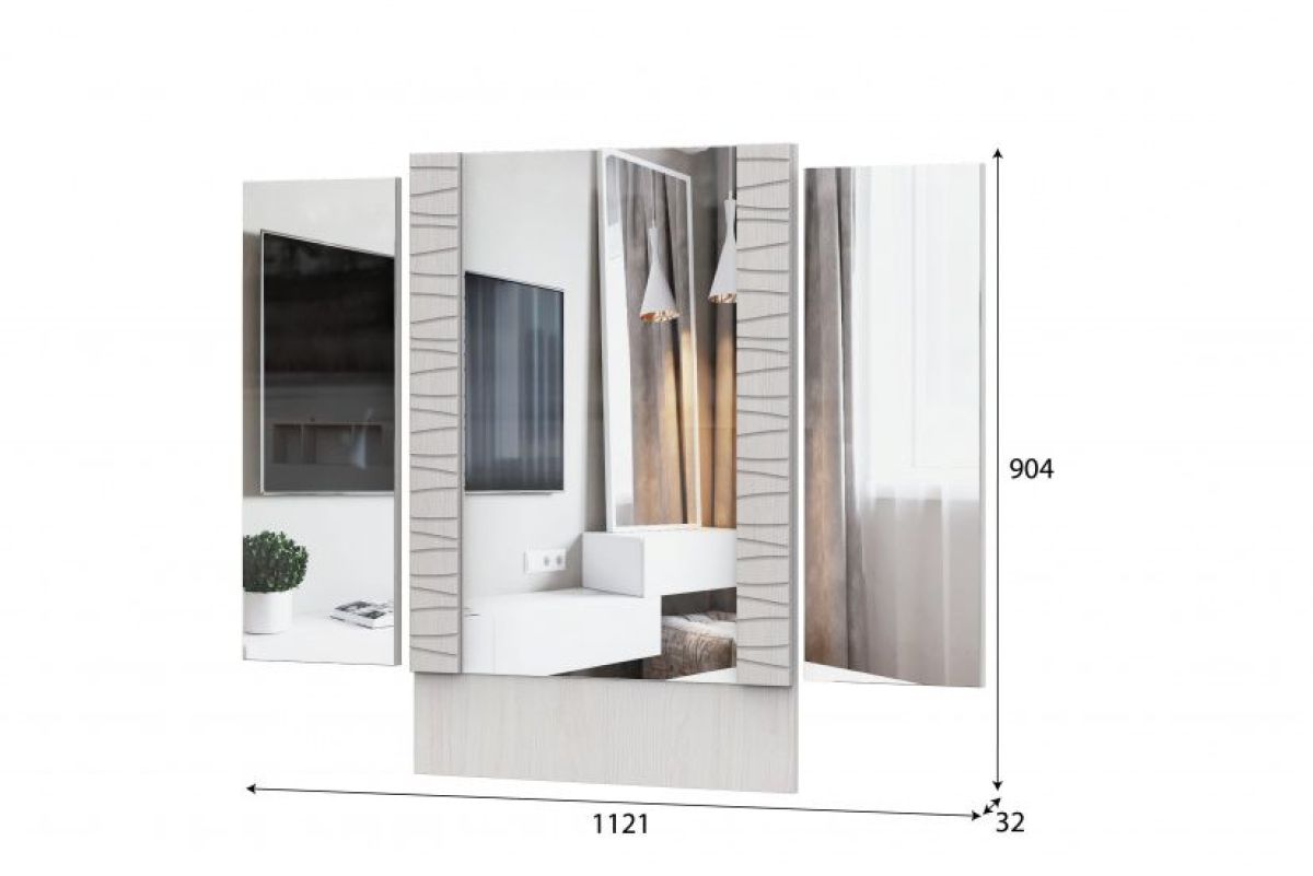 ГАММА 20 Стол туалетный + Зеркало (Серия №4) | фото 3