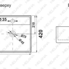 Раковина двойная MELANA MLN-7063BDB | фото 3