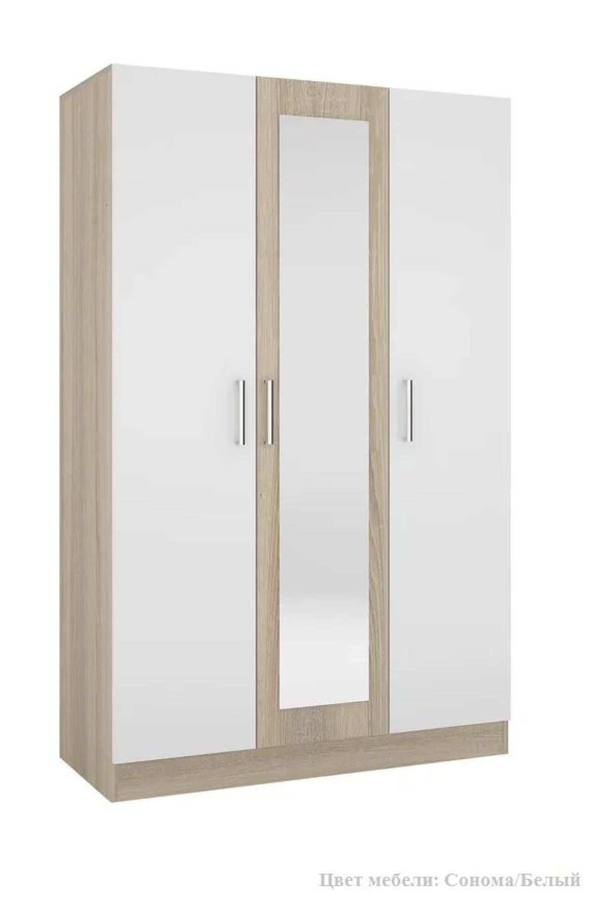 Шкаф 3-х створчатый Леси + Зеркало | фото 3