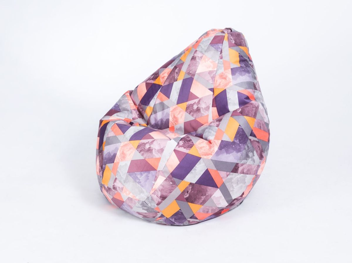 Кресло-мешок Груша Малое (700*900) Серия велюр "Принт" | фото 8