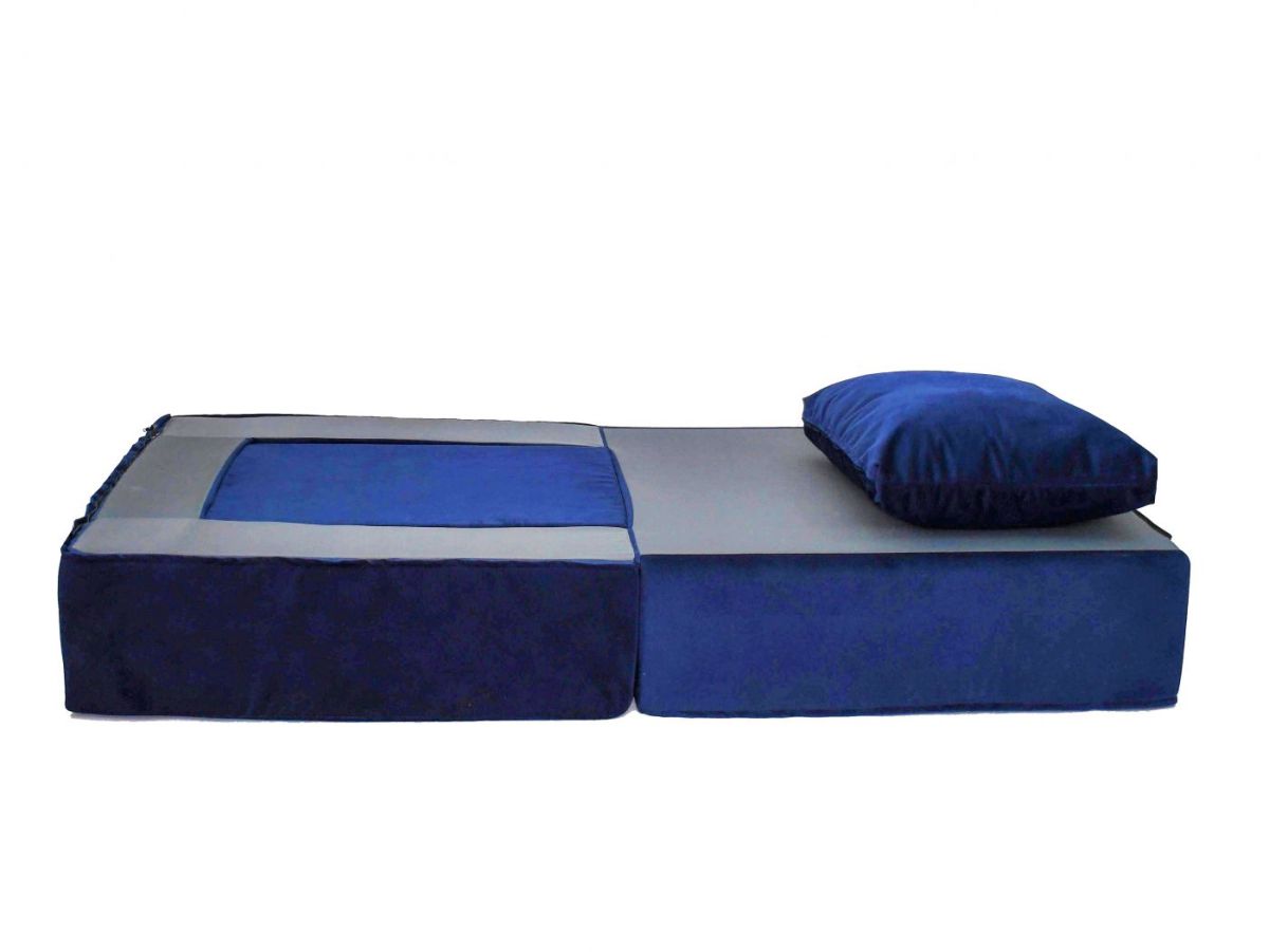 Кресло перекидное с банкеткой бескаркасное Портер (Кобальт) | фото 6