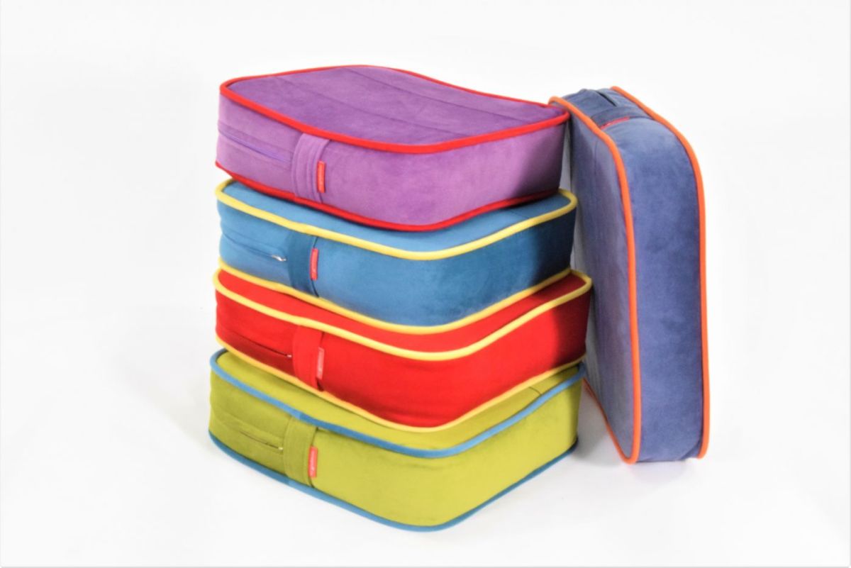 Пуф-подушка бескаркасный Моби (Велюр) 40*40 | фото 6