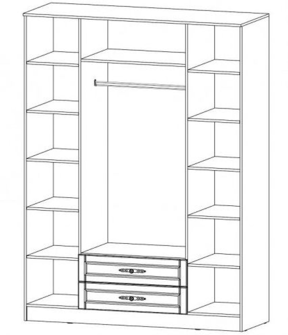ВИКТОРИЯ Шкаф 4-х створчатый | фото 2