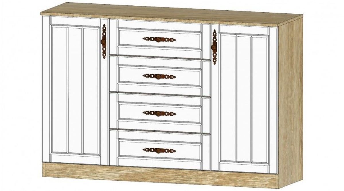 ВИКТОРИЯ Спальный гарнитур (модульный) сонома/белое дерево | фото 5