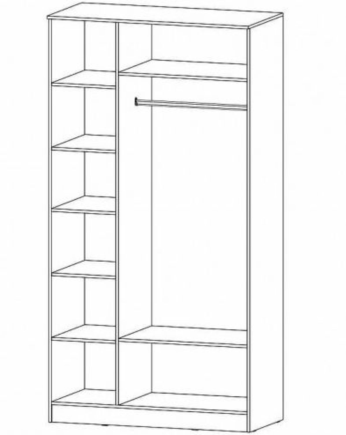 ГАММА Спальный гарнитур (модульный) дуб вотан | фото 7
