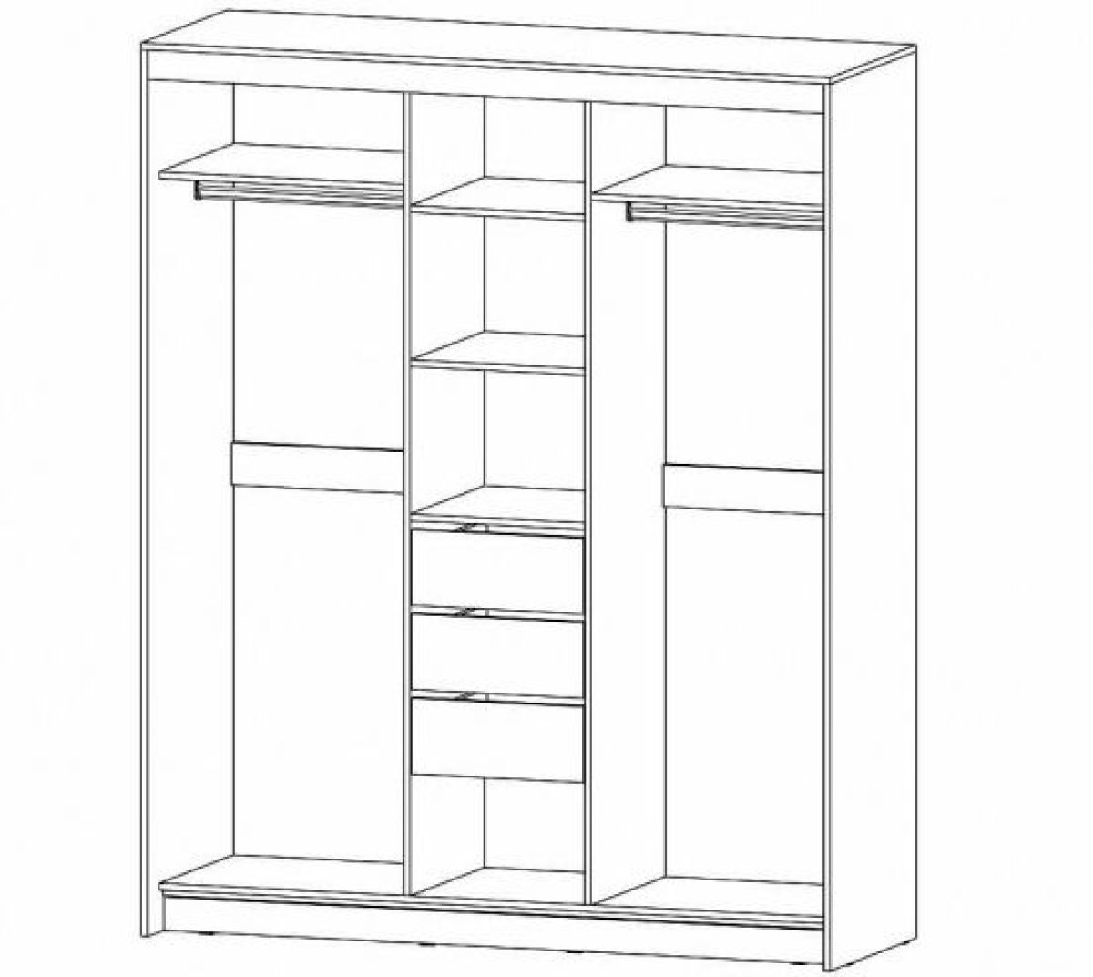 РИВЬЕРА Шкаф-купе 3х створчатый | фото 2