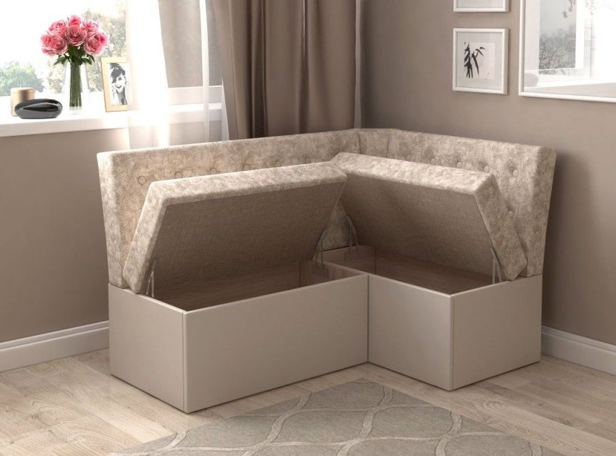 Скамья угловая "Олимп-мини" с местами для хранения | фото 2