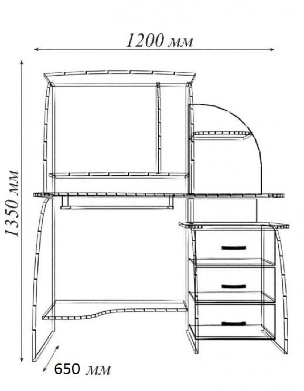 Стол компьютерный "Феникс" | фото 2