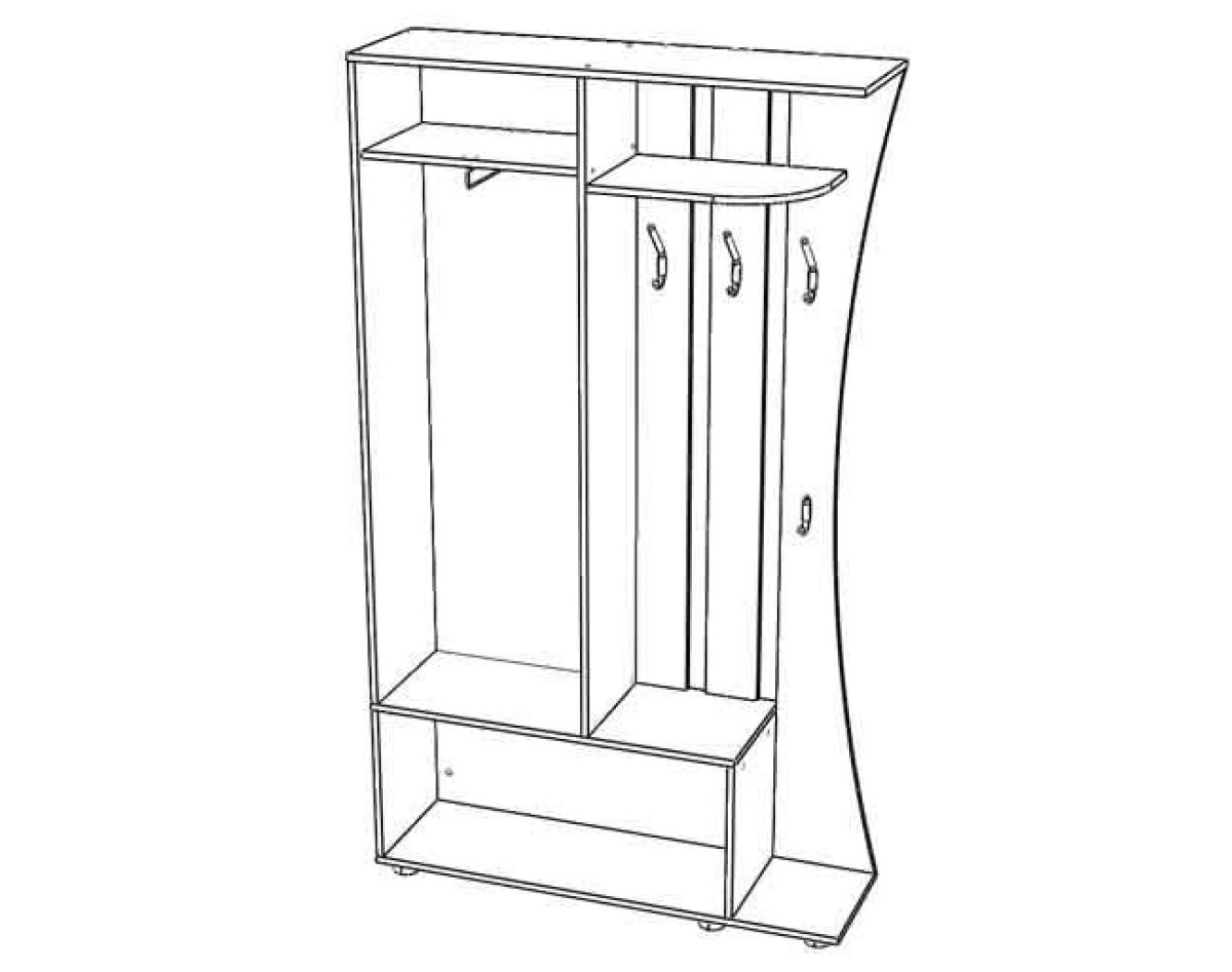 КАТРИН Прихожая (ясень шимо комб.) | фото 2