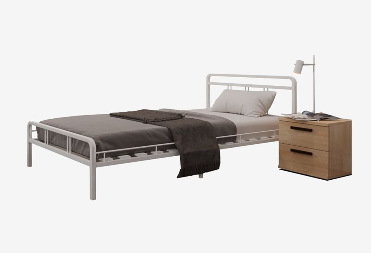 Кровать "Леон" Белая ( 900*2000) (ножки-белые) | фото 2