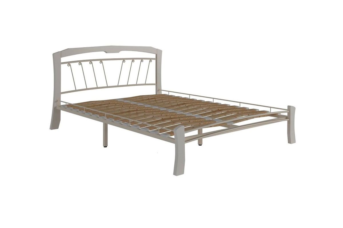 Кровать "Муза 4 Лайт" КМД9 Белая (1600*2000) (ножки-белые) с коваными изделиями | фото 3