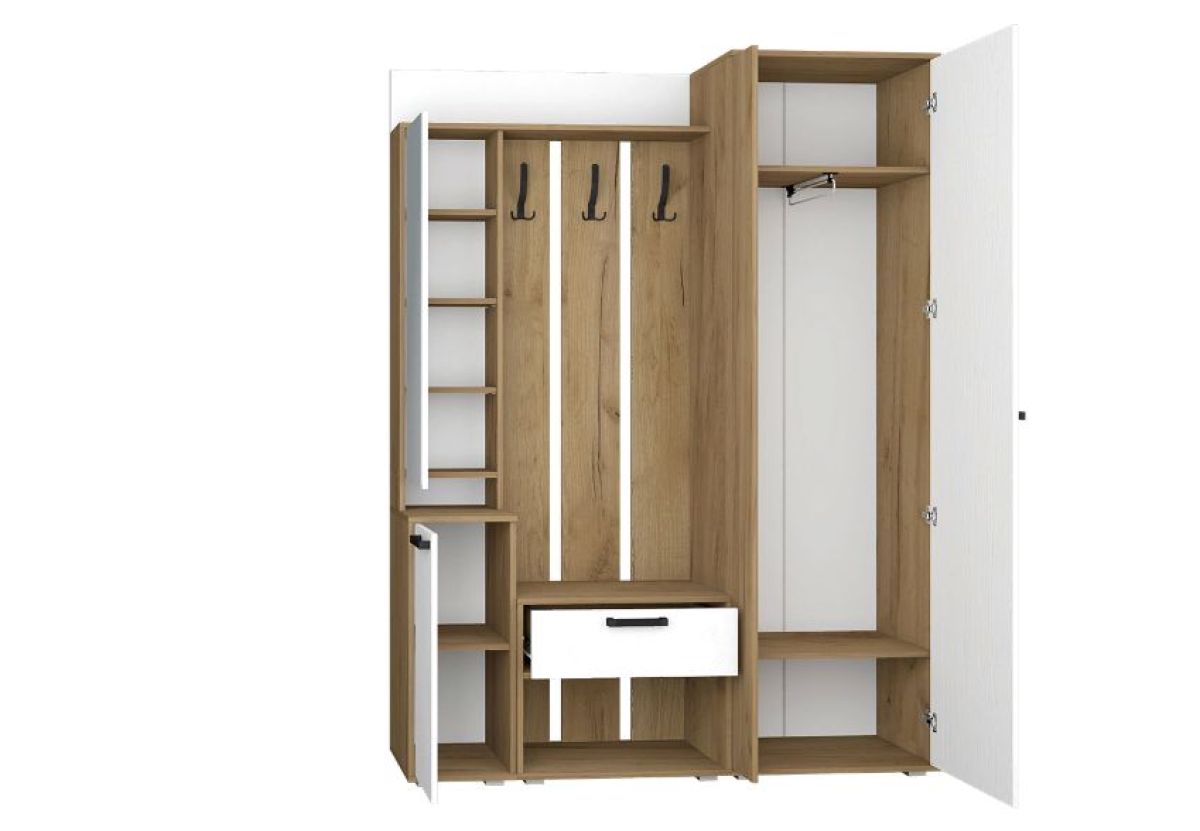 Прихожая Прайм-2 (Дуб Крафт Золотой/Бетонный камень) | фото 2