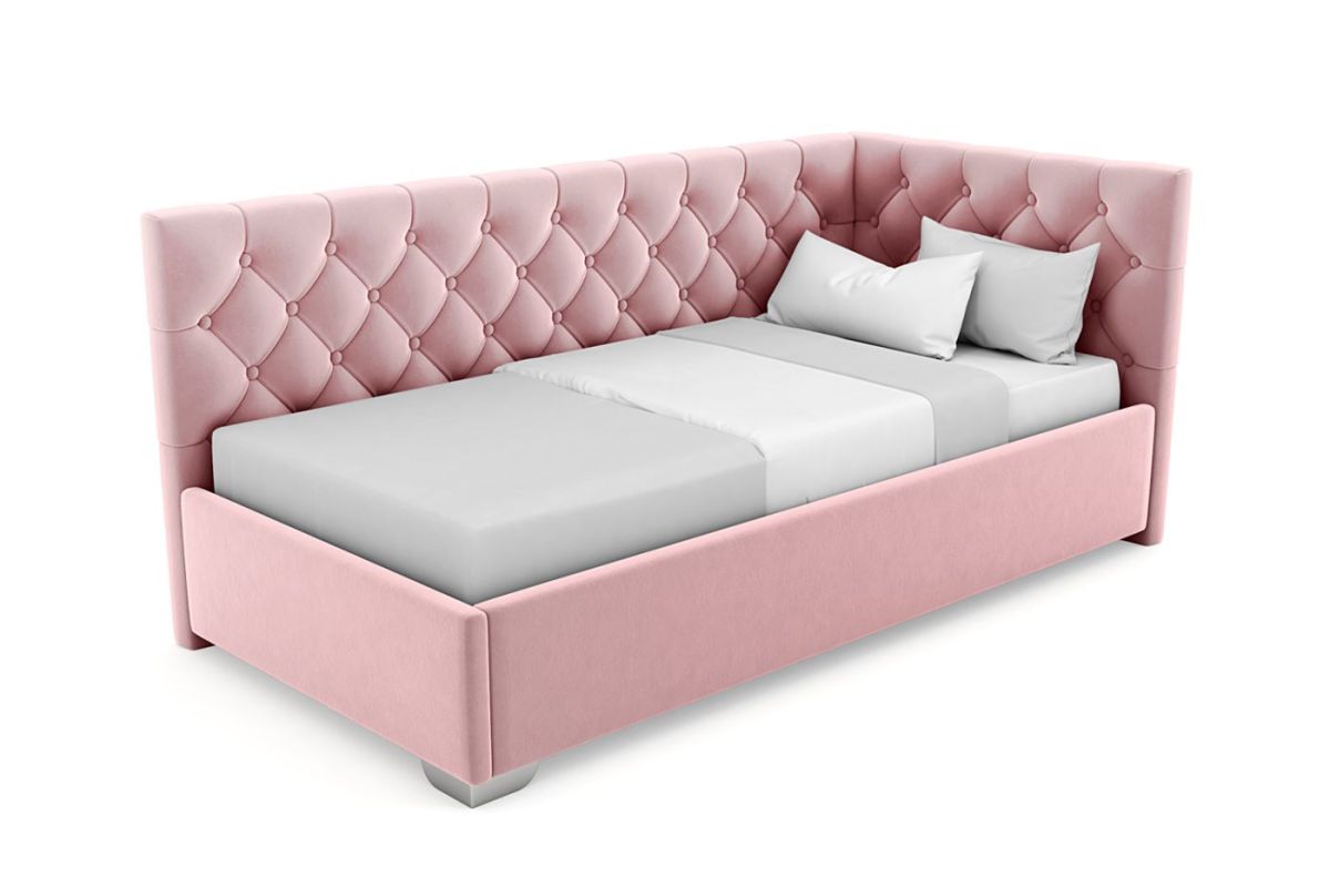 Кровать угловая Виола интерьерная +основание (90х200) | фото 10