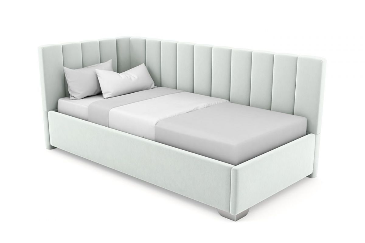 Кровать угловая Хлоя интерьерная +основание (120х200) | фото 5