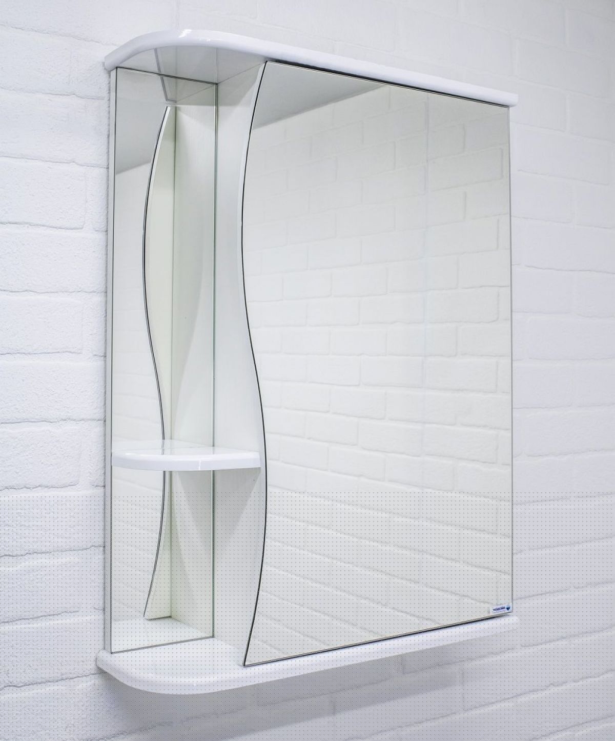 Шкаф-зеркало Волна 1-55 правый АЙСБЕРГ (DA1033HZ) | фото 6