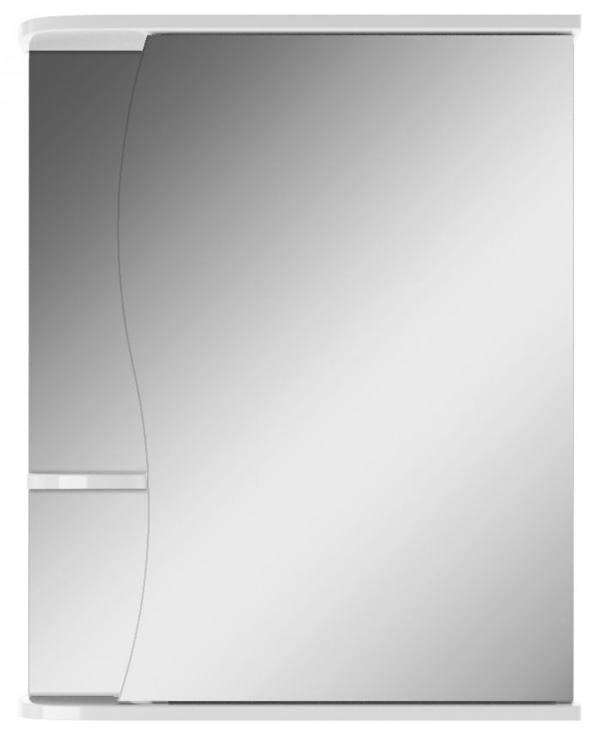 Шкаф-зеркало Волна 1-55 правый АЙСБЕРГ (DA1033HZ) | фото 3