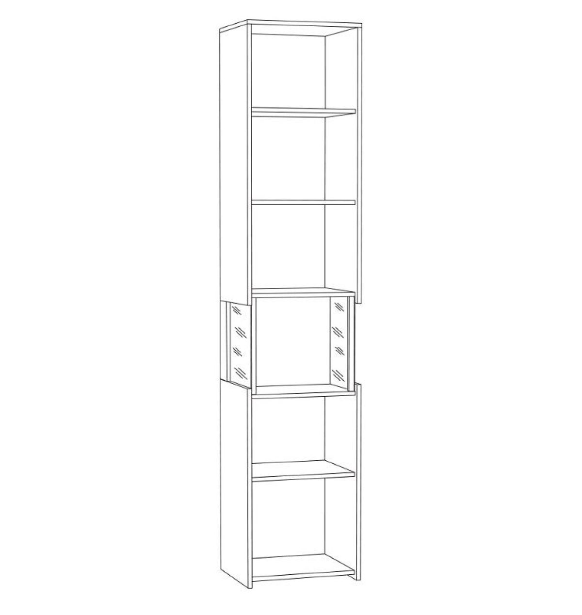 Трувор Шкаф-пенал с витриной 13.205 | фото 2