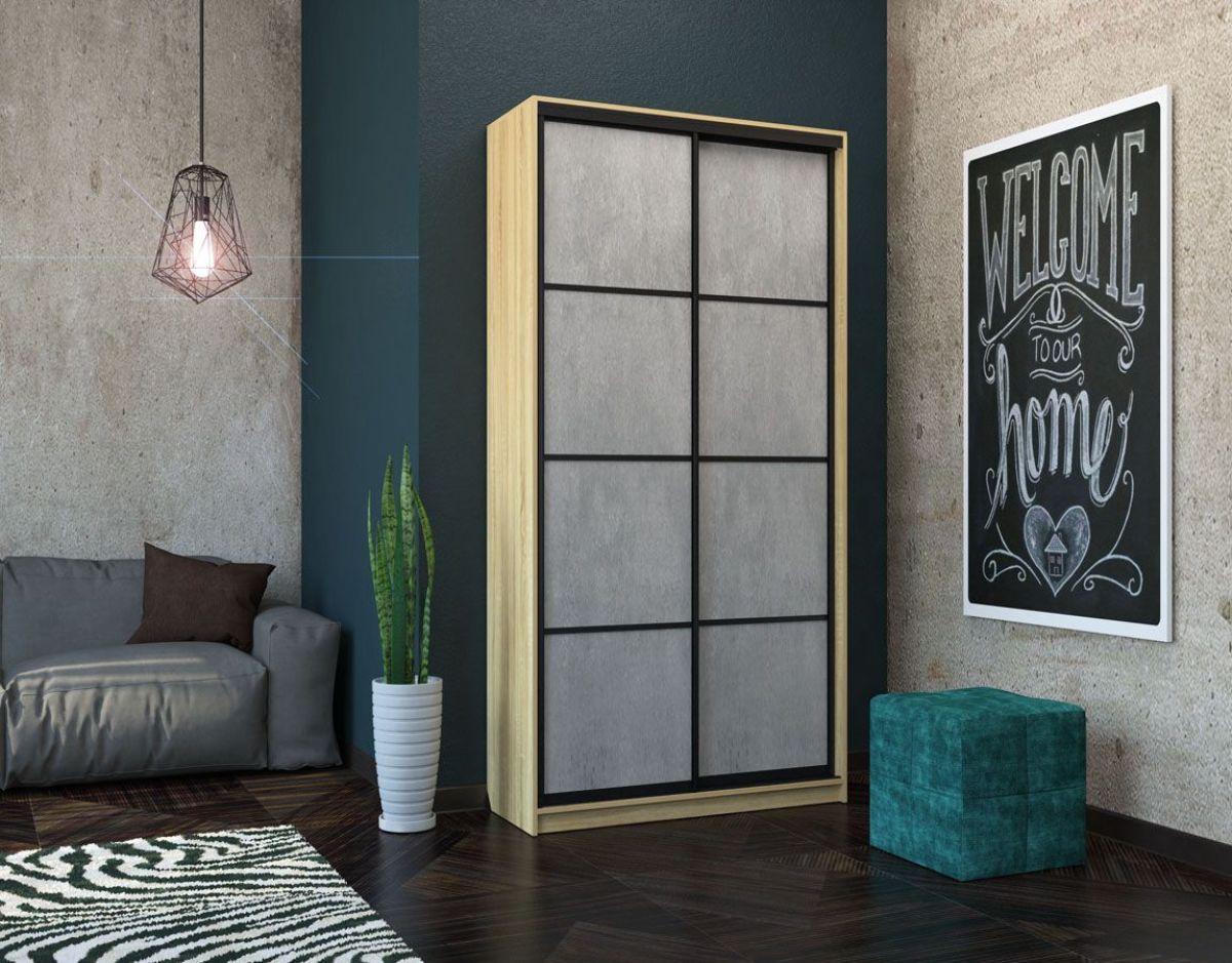 Шкаф-купе Лофт 1200 Шк12-47 (Дуб Сонома) | фото 14