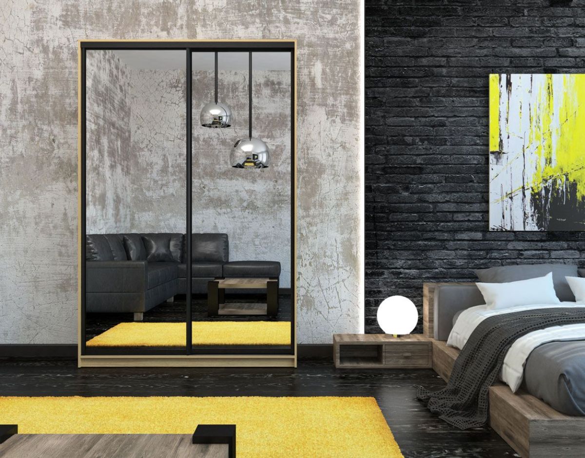 Шкаф-купе Лофт 1600 Шк16-47 (Дуб Сонома) | фото 10