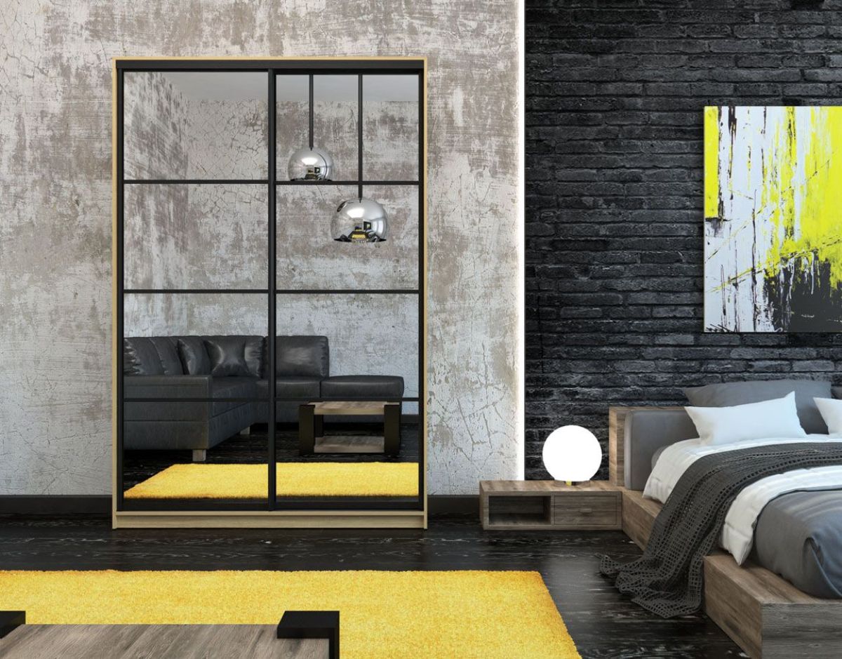 Шкаф-купе Лофт 1600 Шк16-60 (Дуб Сонома) | фото 9