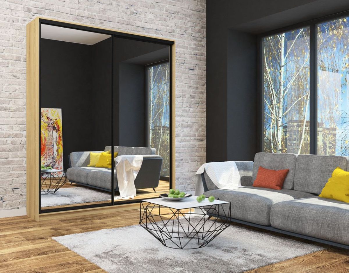 Шкаф-купе Лофт 2000 Шк20-47 (Дуб Сонома) | фото 10