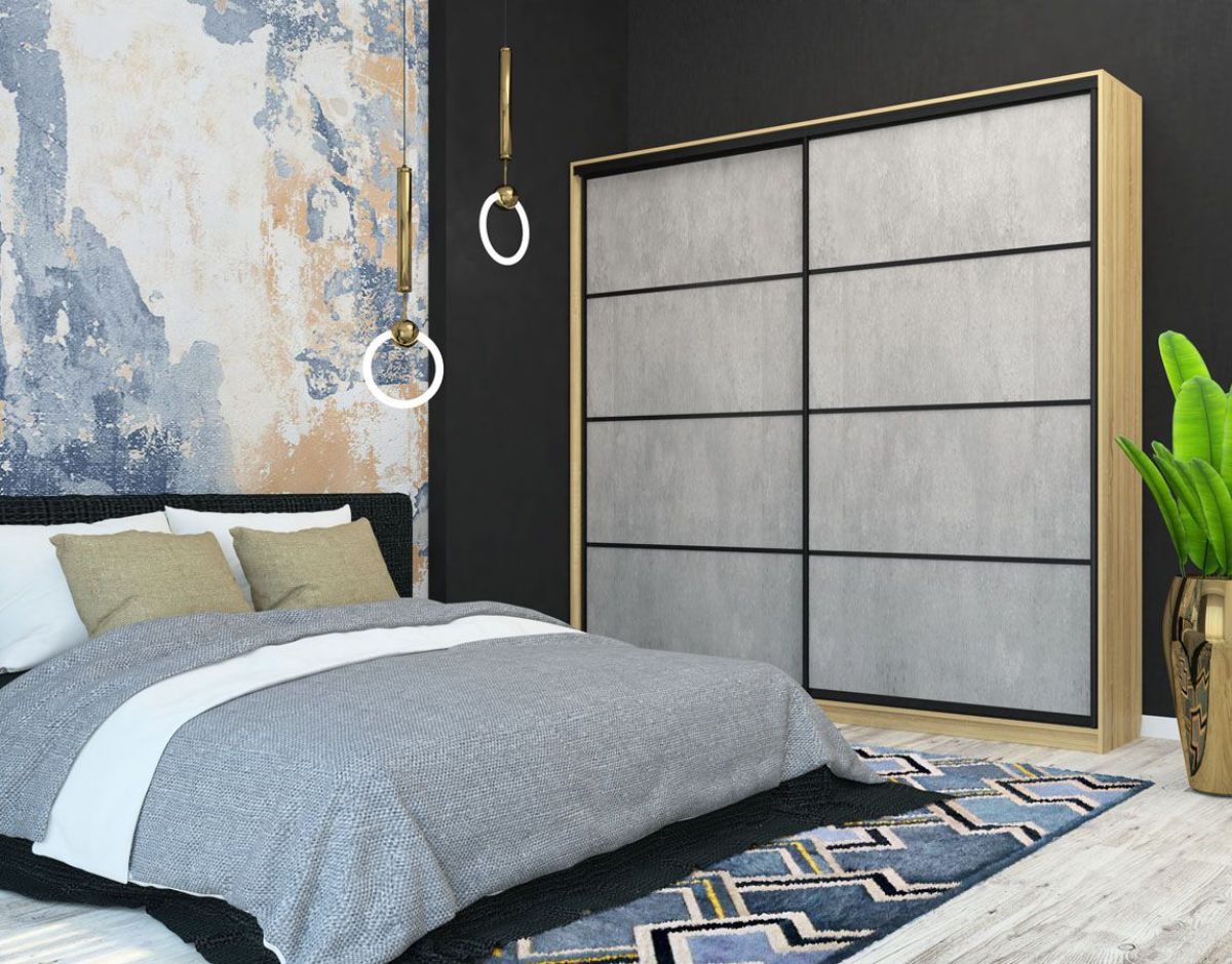 Шкаф-купе Лофт 2400 Шк24-60 (Дуб Сонома) | фото 9