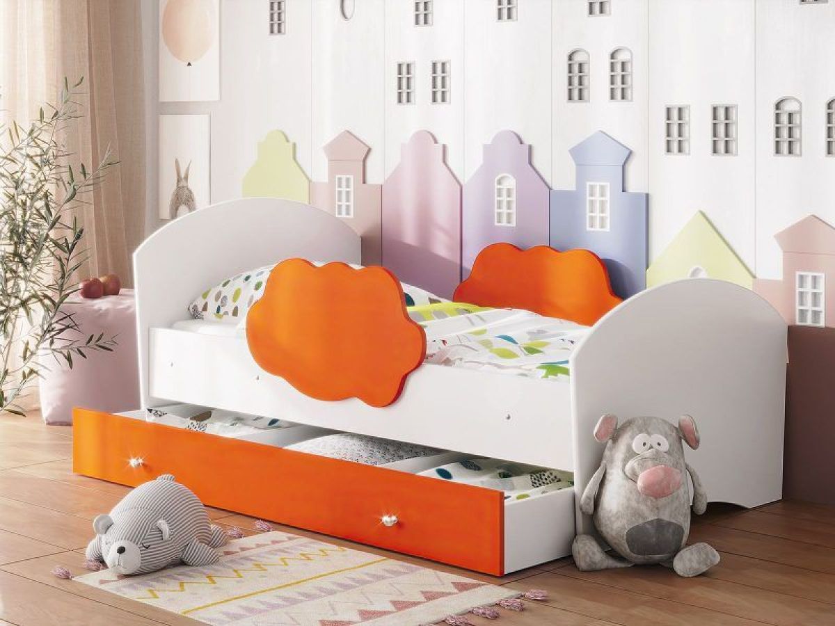 Кровать "Тучка" на щитах с бортиками + ящик | фото 13