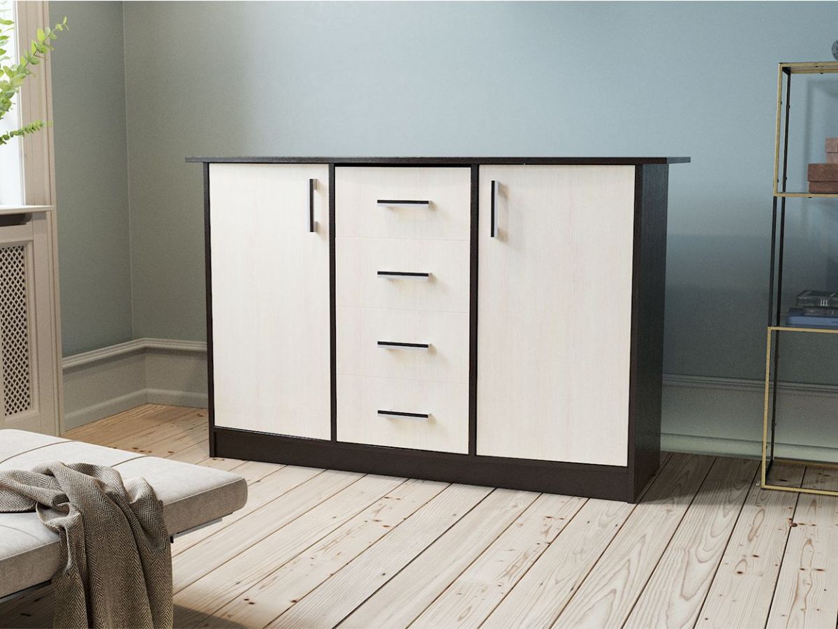 Комод К-2.1 (Венге/Дуб молочный) | фото 2