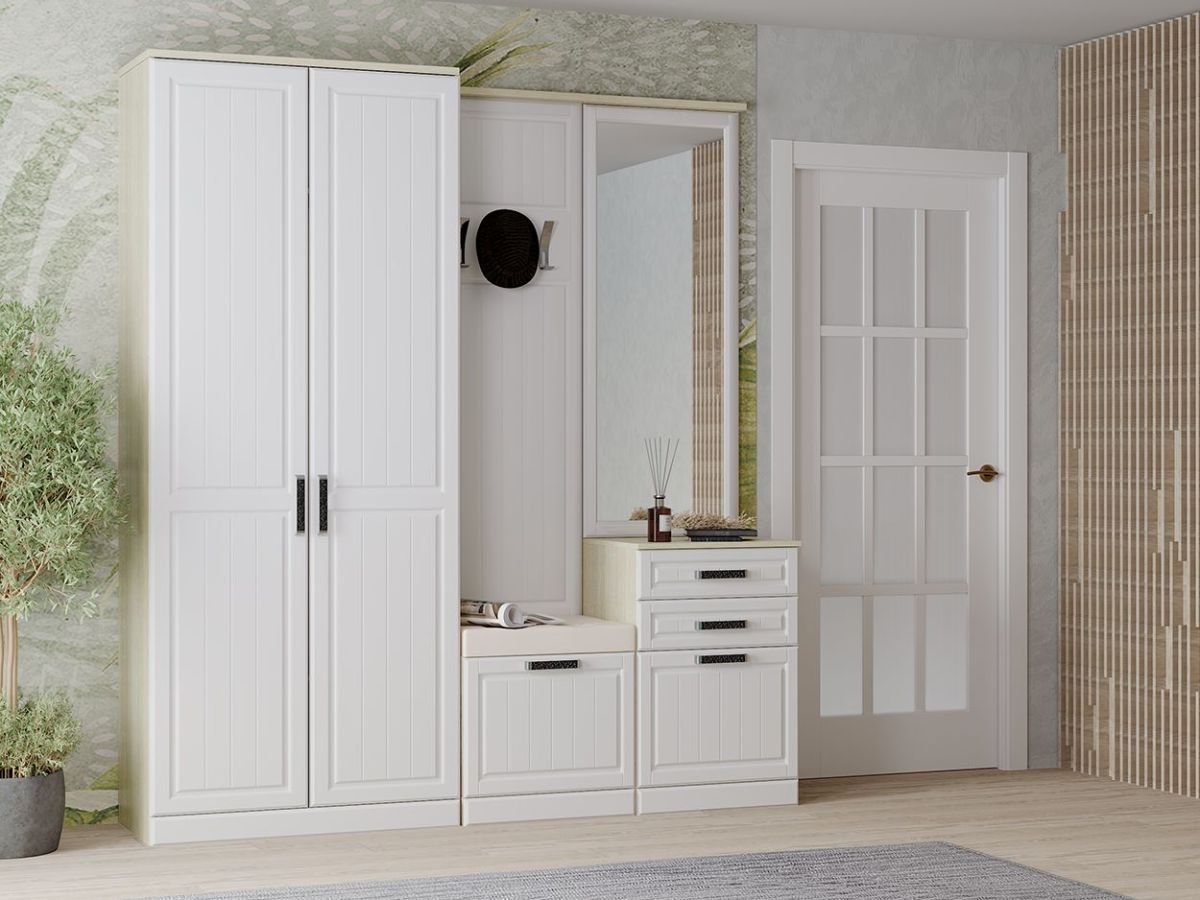 Зеркало НКМ ВЕНЕЦИЯ-1 Секция- 1 (Дуб сонома/Белое дерево) | фото 2