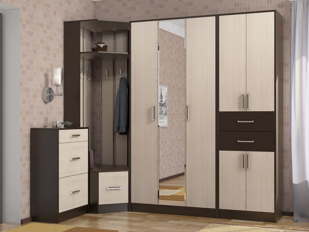 Прихожая ДИАНА-4 сек №10 (Венге/Дуб молочный) | фото 3