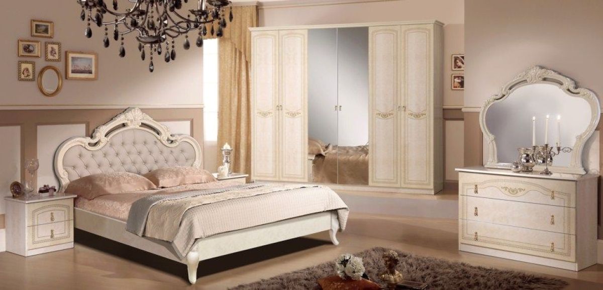 Кровать 2-х спальная 1800*2000, экокожа/каретная стяжка, Ирина (08.218) *без основания (кожа, беж) | фото 2