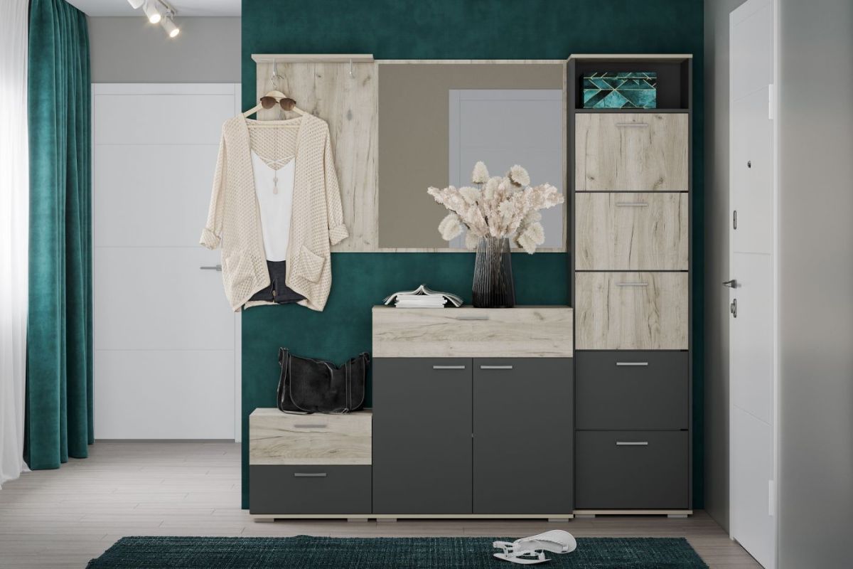 Тумба НМ 013.77 "Санти" (Антрацит/Крафт Серый) | фото 3