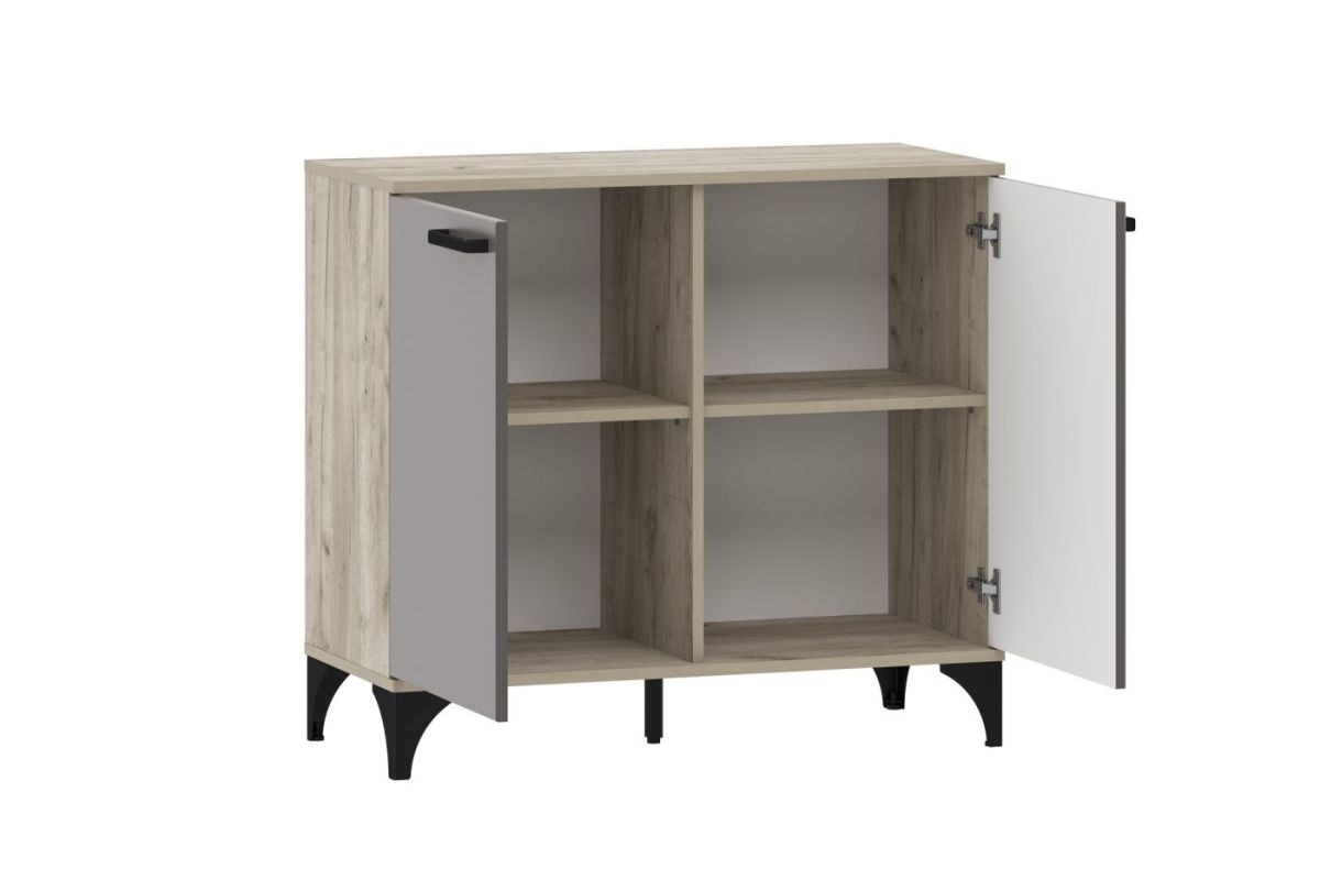 Тумба НМ 013.78 "Марсель" (Софт Графит/Дуб Крафт Серый) | фото 2