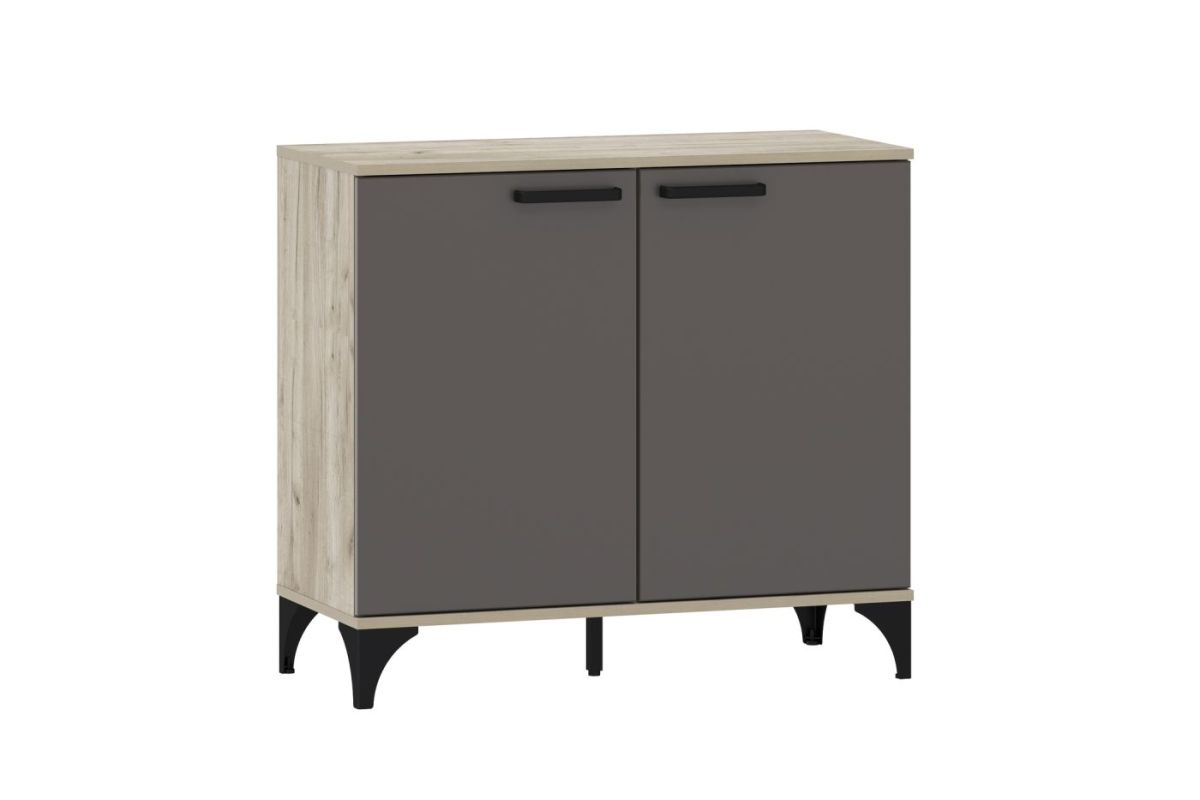 Гостиная "Марсель" (модульная) Софт Графит/Дуб Крафт Серый | фото 4