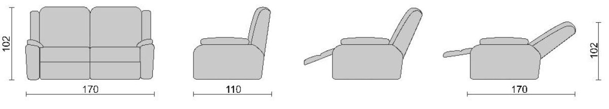 Диван-трансформер Recliner TWIN (Твин) 1 кат. ткани | фото 5