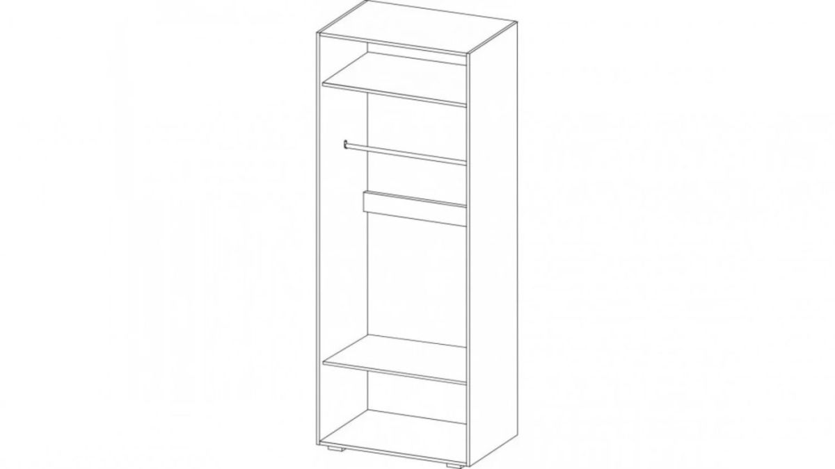 Спальный гарнитур НЕНСИ (модульный) Крафт золотой/Белый глянец | фото 10