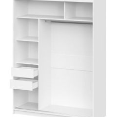 Шкаф-купе ШКП 3 Серия 2 (1600) Белый текстурный | фото 2