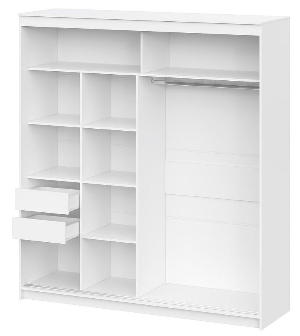 Шкаф-купе ШКП 3 Серия 2 (2000) Белый текстурный | фото 2