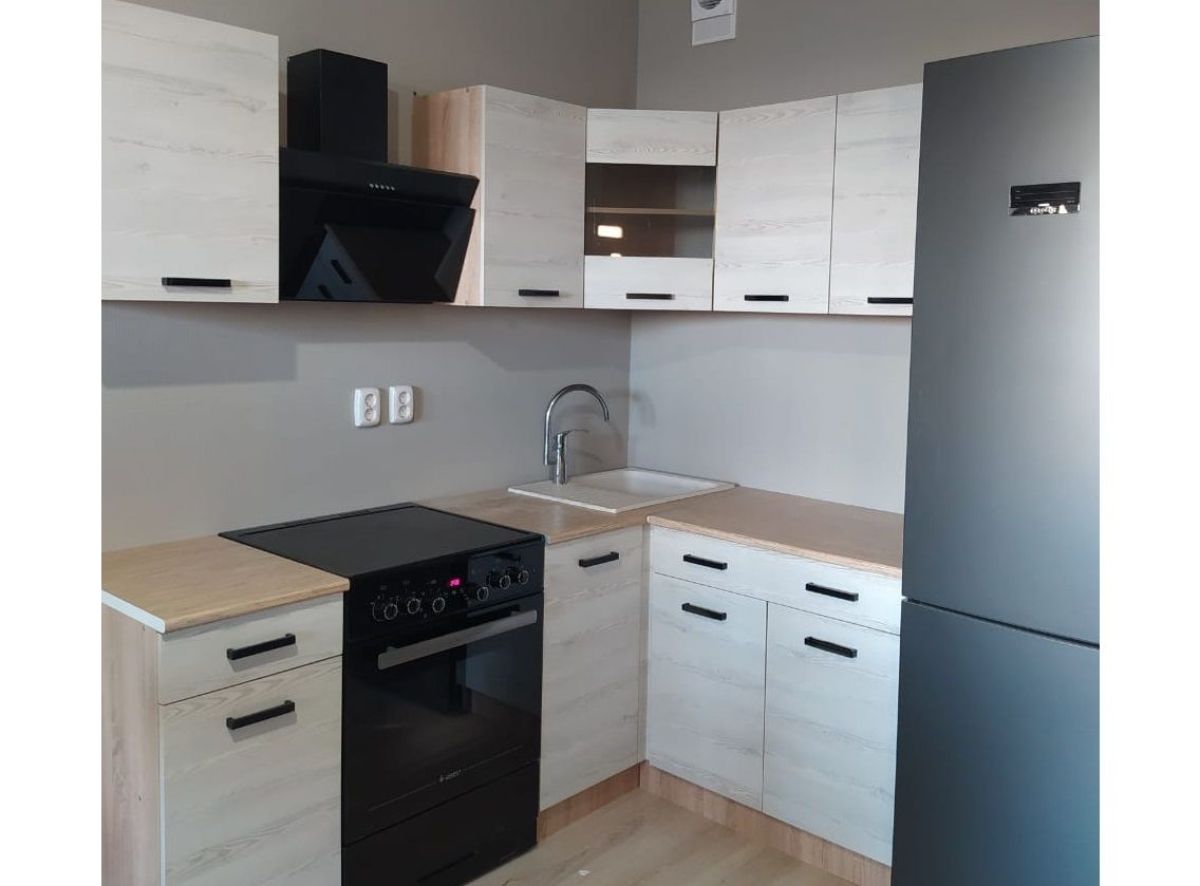 Кухонный гарнитур Алиса Loft Композиция №2 Угловая (Дуб Сонома/Сосна белая Loft) 1400*1400 по стене | фото 5