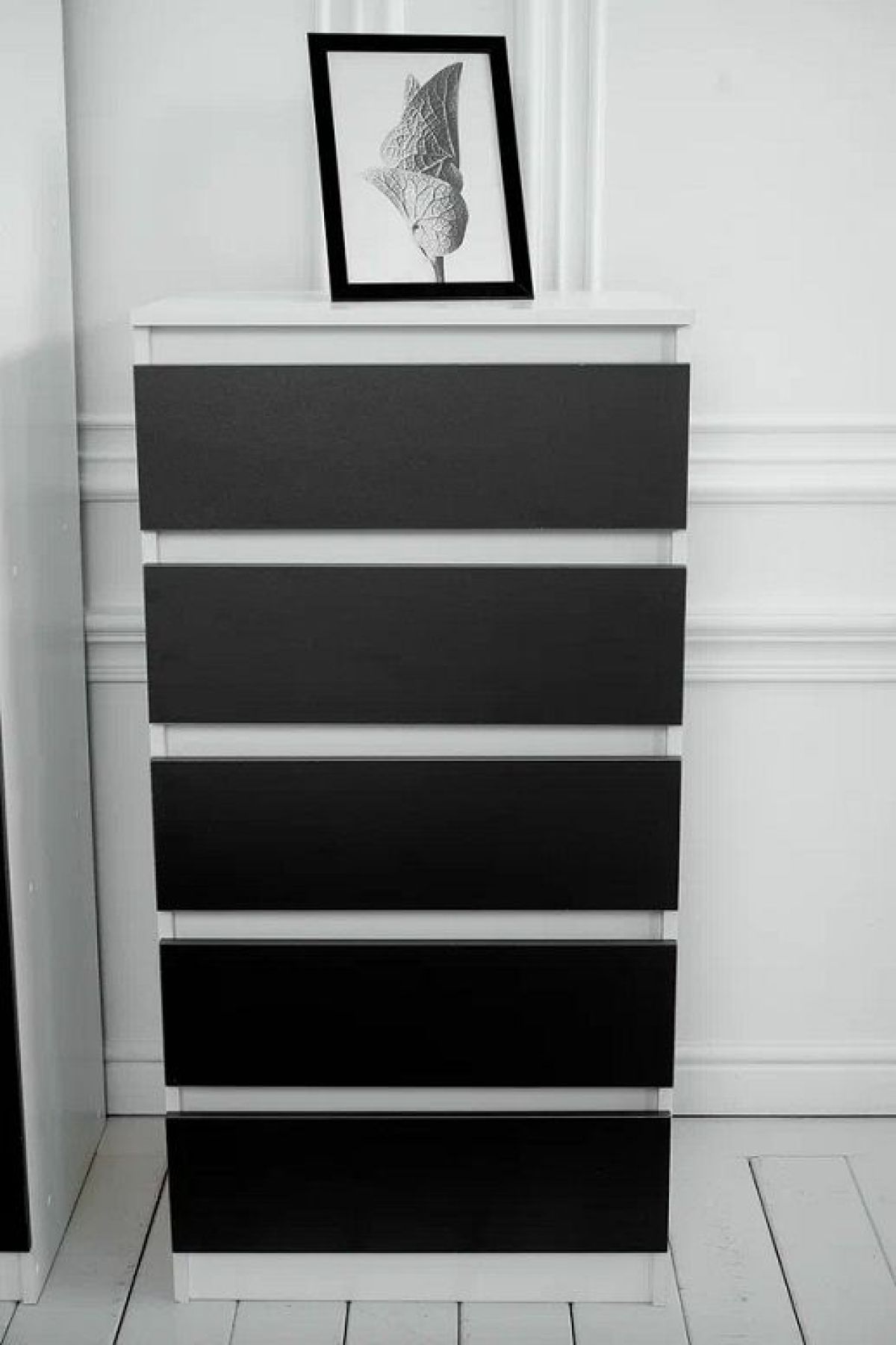 Спальный гарнитур Парус (Белый/Графит) модульный | фото 26