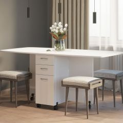 Стол книжка с ящиками (1-6702бел) Белый | фото 5