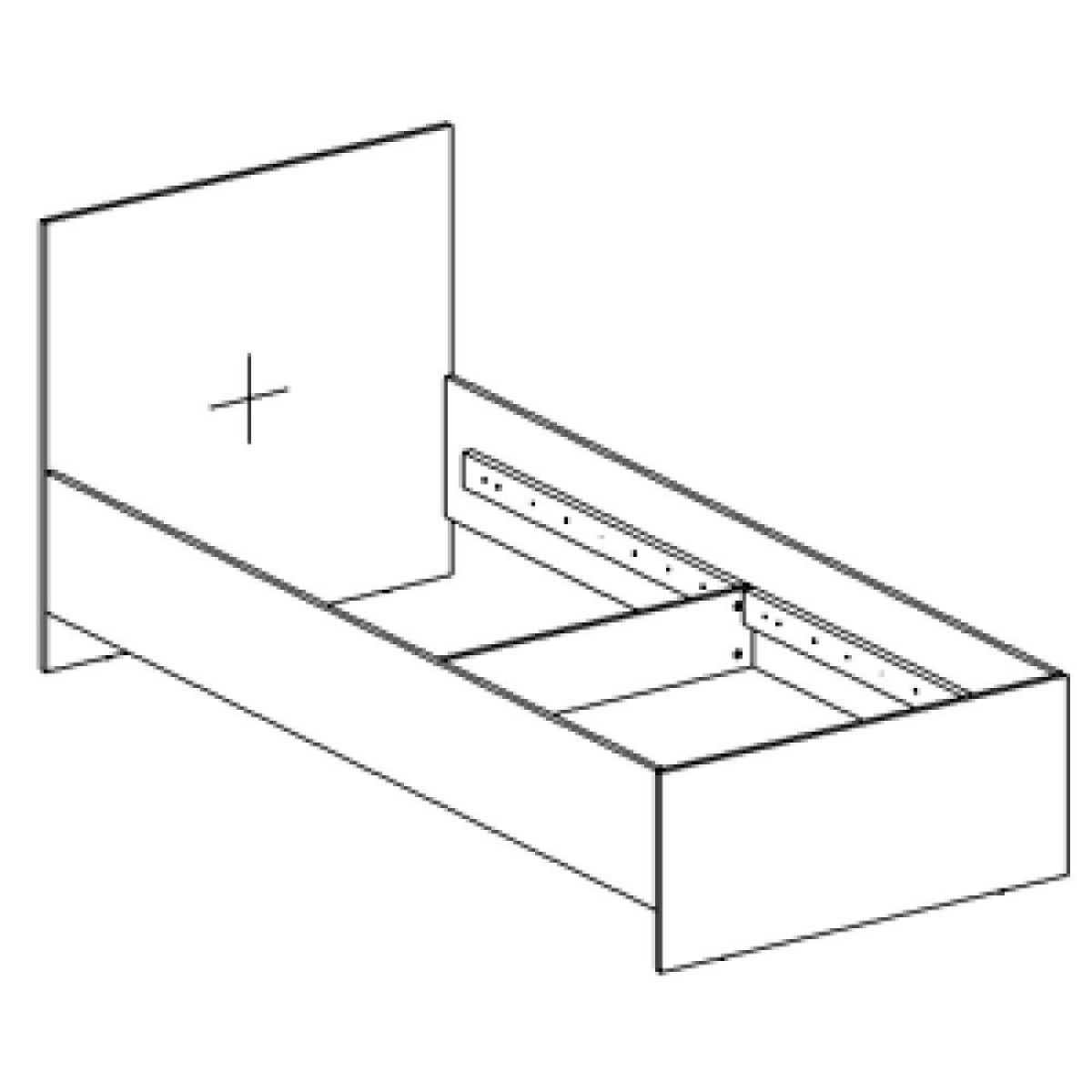 Кровать "Бьянко" БЕЗ основания 900х2000 | фото 3