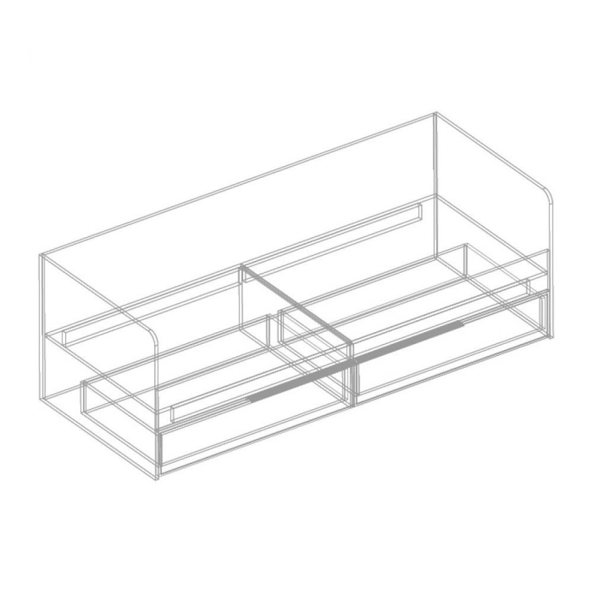 Кровать с 2 ящиками "Лео" 800х2000 | фото 2